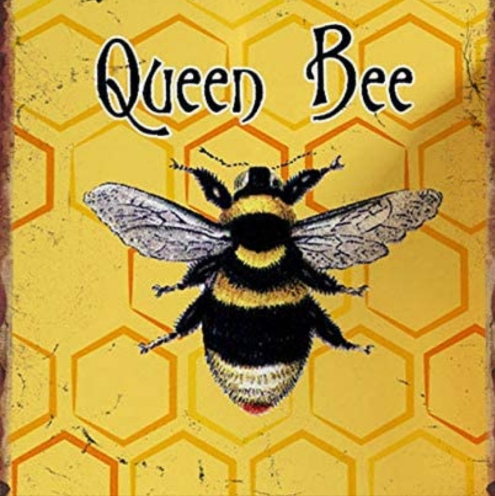 Queen Bee tin frame
